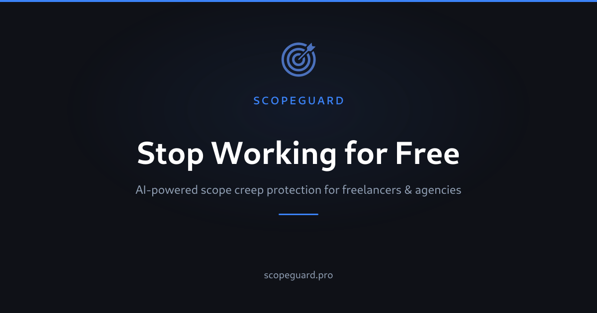 ScopeGuard - Track Scope Creep, Protect Your Revenue